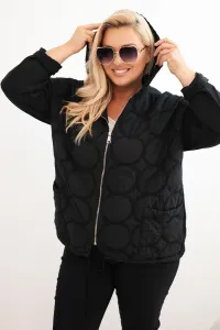 Legínovo Dámska mikina Plus Size bavlnená na zips čierna Farba: Hnedá, Veľkosť: UNI