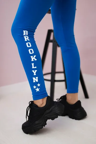 Legínovo Legíny Brooklyn biele Farba: Modrá, Veľkosť: UNI