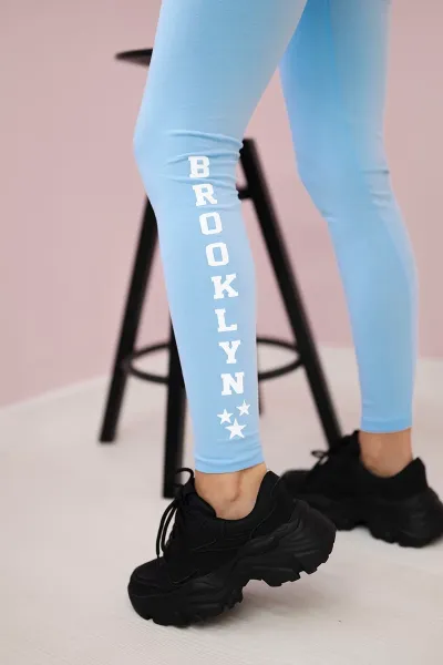 Legínovo Legíny Brooklyn biele Farba: Modrá, Veľkosť: UNI
