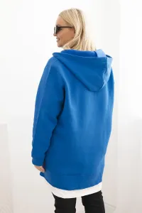 Legínovo Zateplená dámska mikina Plus Size s kapucňou a véčkom hnedá Farba: Hnedá, Veľkosť: UNI