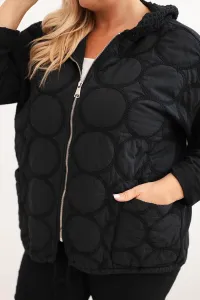 Legínovo Dámska mikina Plus Size bavlnená na zips čierna Farba: Hnedá, Veľkosť: UNI
