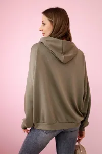 Legínovo Mikina s kapucňou masielkové khaki Farba: Khaki, Veľkosť: UNI