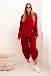 Legínovo Súprava Punto Milano Winter mikina + nohavice bordová Farba: Bordová, Veľkosť: UNI