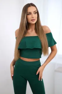 Legínovo Súprava s volánikom svetlosivá Farba: Modrá, Veľkosť: UNI