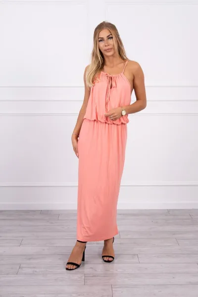 Legínovo Boho šaty so štrbinou sivé Farba: Mätová, Veľkosť: UNI
