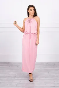 Legínovo Boho šaty so štrbinou sivé Farba: Mätová, Veľkosť: UNI