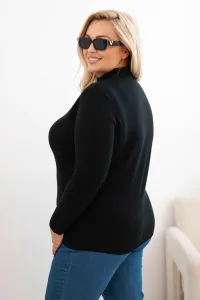 Legínovo Dámsky rolákový sveter Plus Size z viskózy bordový Farba: Hnedá, Veľkosť: UNI
