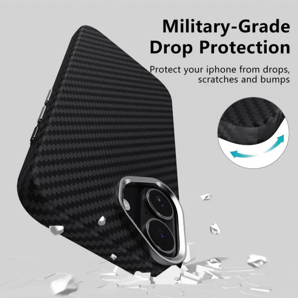 Tech-Protect Carbon MagSafe Case for iPhone 17