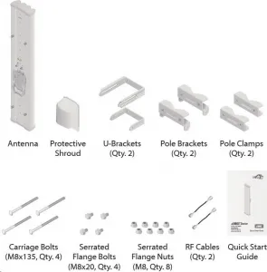 Ubiquiti Sektorová anténa UBNT airMAX AM-5G20-90 [sektorová anténa MIMO, 5GHz, 20dBi, 90°, sada Rocket]