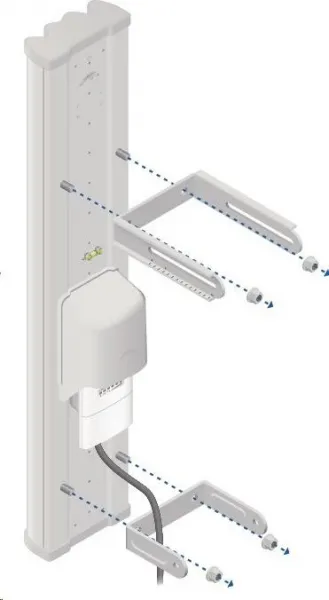 Ubiquiti Sektorová anténa UBNT airMAX AM-5G20-90 [sektorová anténa MIMO, 5GHz, 20dBi, 90°, sada Rocket]