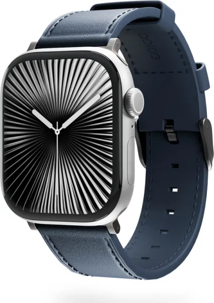 Epico Watch Strap Leather 42/44/45/46/49 - modrá