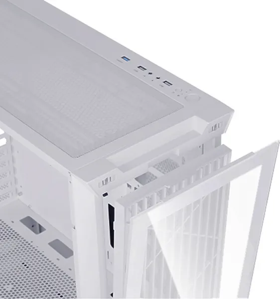 EVOLVEO Ptero Q2G, skříň ATX, 4x ARGB ventilátor, čelní+boční panel sklo, bílá