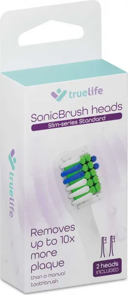 TrueLife SonicBrush Slim-series heads Standard white 2 pack
