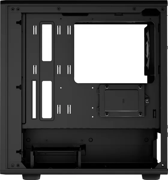 EVOLVEO Panthera, mATX skriňa, 3x ARGB 120 mm ventilátor, drevený predný panel + sklenený bočný panel