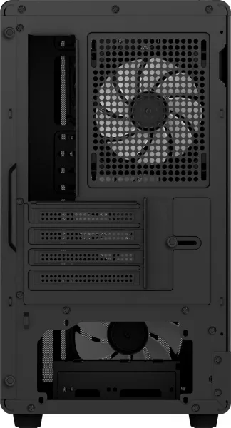 EVOLVEO Panthera, skříň mATX, 6x ARGB ventilátor 120mm, dřevěný přední panel + skleněná bočnice