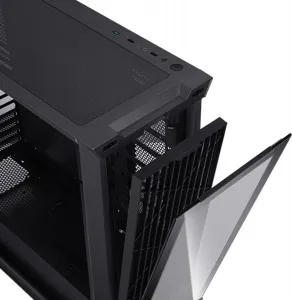 EVOLVEO Ptero Q2G, skříň ATX, 4x ARGB ventilátor, čelní+boční panel sklo, černá