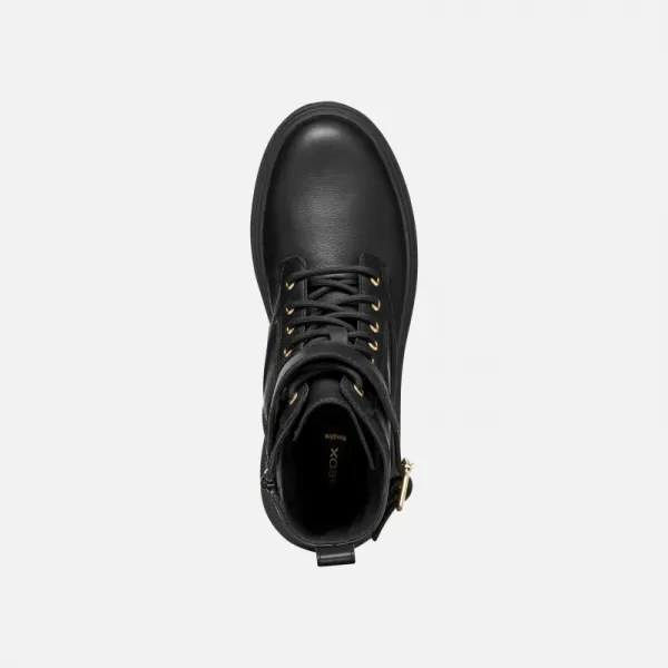 Dámske členkové zimné topánky GEOX Lamidie + Grip ABX W black
