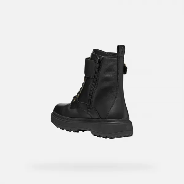 Dámske členkové zimné topánky GEOX Lamidie + Grip ABX W black