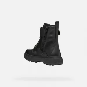 Dámske členkové zimné topánky GEOX Lamidie + Grip ABX W black
