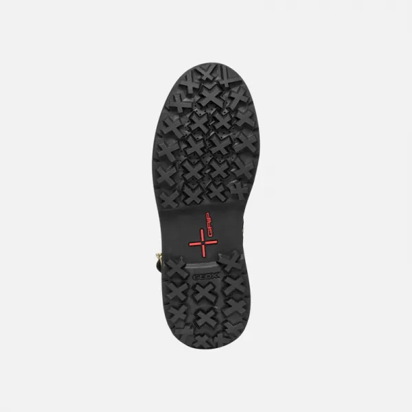 Dámske členkové zimné topánky GEOX Lamidie + Grip ABX W black
