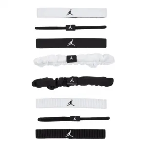 Dámska čelenka NIKE JORDAN MW HEAD TIES 8PK WH BK BK