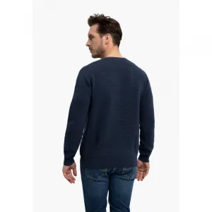 Pánsky sveter VOLCANO S-MONO-604-DENIM