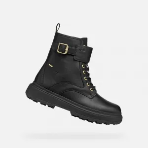Dámske členkové zimné topánky GEOX Lamidie + Grip ABX W black