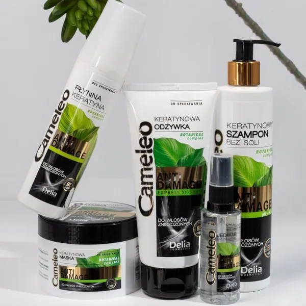 Delia Cosmetics Cameleo BB keratínový šampón pre poškodené vlasy 250 ml