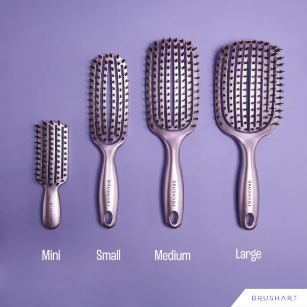 BrushArt Hair Vent blowdry hairbrush with boar bristles kefa na vlasy so štetinami z nylonu a diviaka Large 1 ks