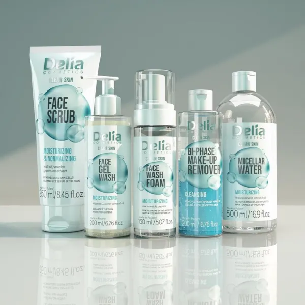 Delia Cosmetics Clean Skin hydratačný pleťový peeling 250 ml