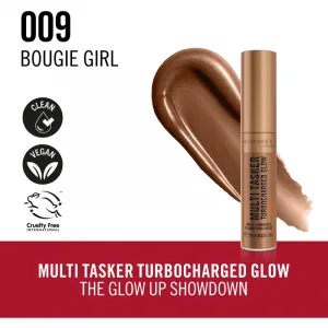 Rimmel Multi-Tasker Turbocharged Glow tekutý rozjasňovač odtieň 009 Bougie Girl 10 ml