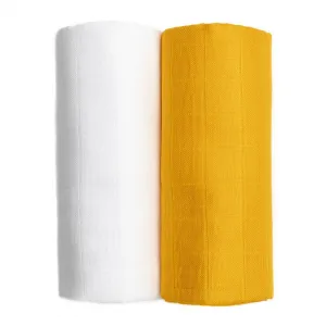 T-TOMI TETRA TOWELS EXCLUSIVE COLLECTION Biela + horčicová