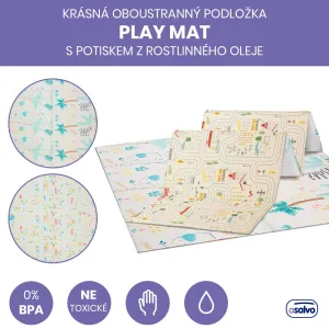 Asalvo Hracia podložka PLAY MAT XL 120*180cm ANIMALS-CITY