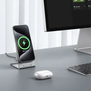 Blavec Wirelles Bracket MagSafe bezdrôtová nabíjačka 15W, čierna (BQI01-QI2MS)