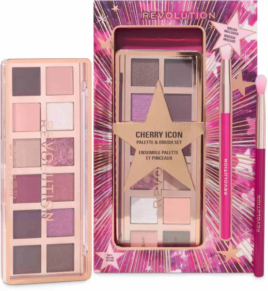 Makeup Revolution Xmas 2025 Cherry Icon vianočná darčeková sada na oči