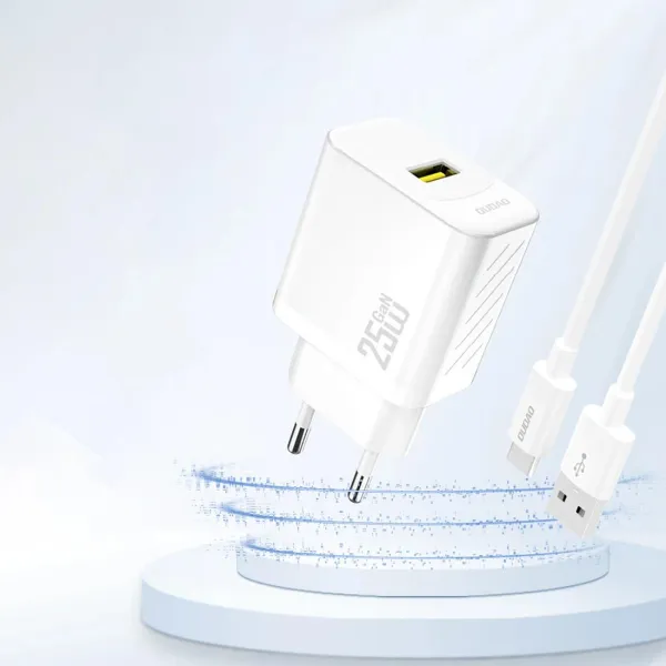 Dudao A27S GaN sieťová nabíjačka USB 25W, čierna