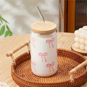 Livefy pohár so slamkou SlimBowy 450ml, ružový