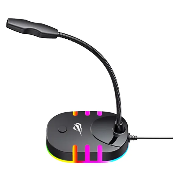 Havit GK58B RGB herný mikrofón, čierny (GK58B)