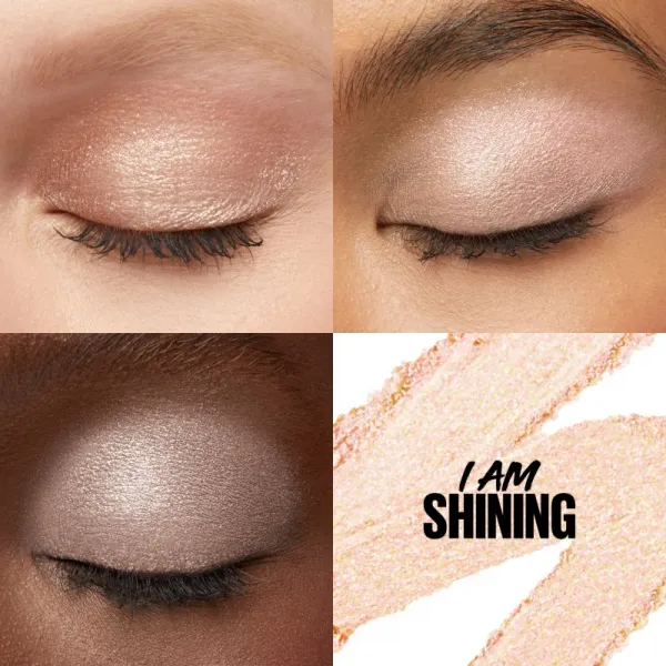MAYBELLINE NEW YORK Color Tattoo 24 HR očné tiene a ceruzka na oči odtieň 10 I am Shining 1.4 g