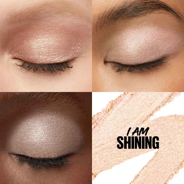 MAYBELLINE NEW YORK Color Tattoo 24 HR očné tiene a ceruzka na oči odtieň 10 I am Shining 1.4 g
