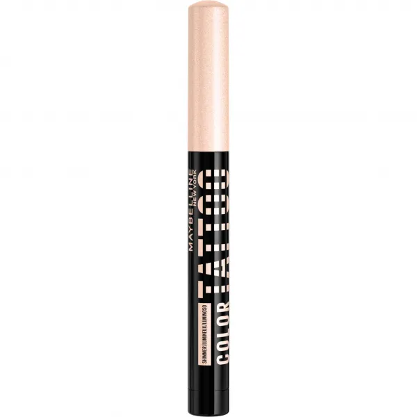 MAYBELLINE NEW YORK Color Tattoo 24 HR očné tiene a ceruzka na oči odtieň 10 I am Shining 1.4 g