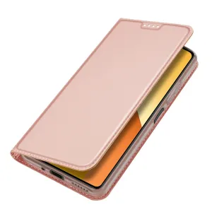 Dux Ducis Skin Pro knižkové puzdro na Xiaomi Redmi Note 13 5G, ružové