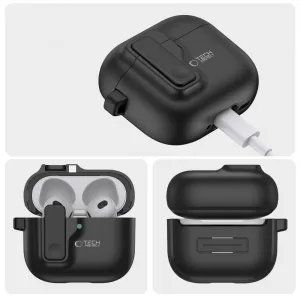 Tech-Protect Slim Hook puzdro na Apple AirPods 4, čierne