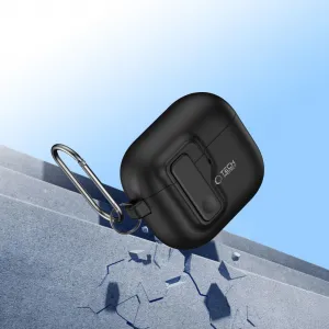 Tech-Protect Slim Hook puzdro na Apple AirPods 4, čierne