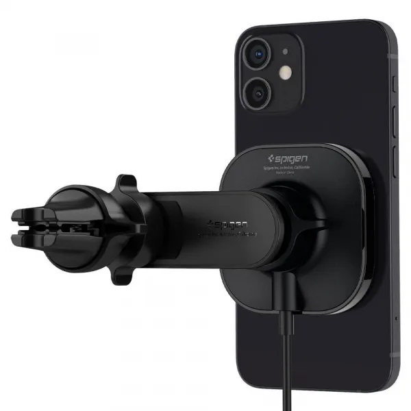 Spigen ITS12W MagSafe magnetický držiak na mobil do auta 7.5W, čierny (ACP02615)