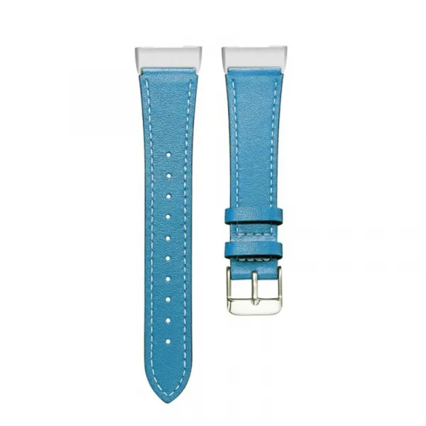 BStrap Leather Italy (Large) remienok na Fitbit Charge 3 / 4, blue (SFI006C10)