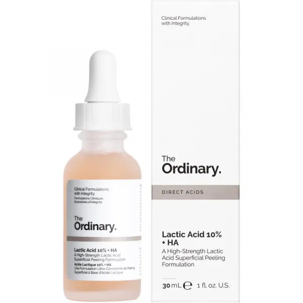 The Ordinary Lactic Acid 10% + HA vyhladzujúce exfoliačné sérum 30 ml