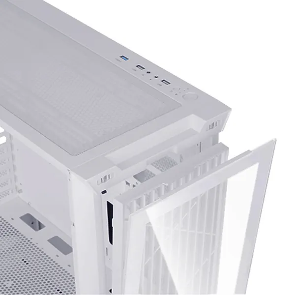EVOLVEO Ptero Q2G, skříň ATX, 4x ARGB ventilátor, čelní+boční panel sklo, bílá