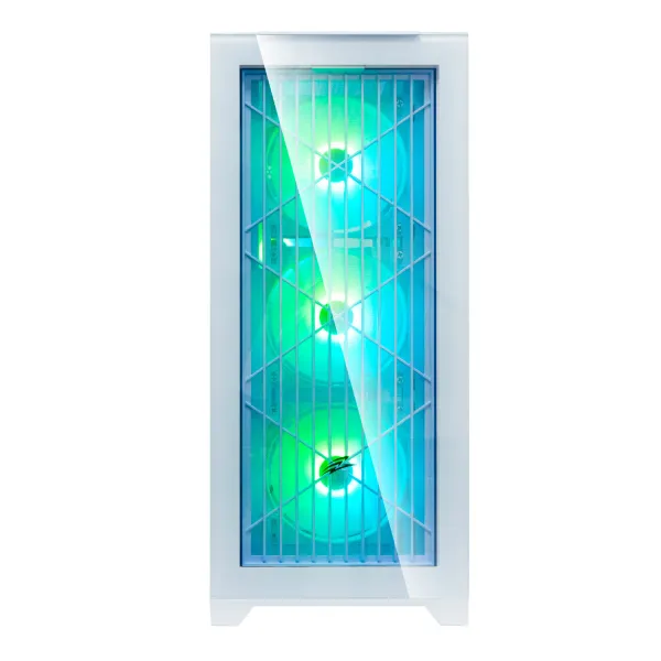 EVOLVEO Ptero Q2G, skříň ATX, 4x ARGB ventilátor, čelní+boční panel sklo, bílá