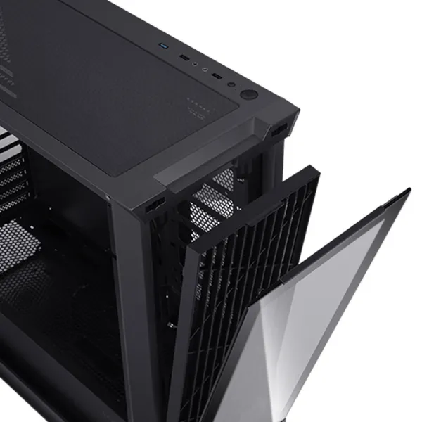 EVOLVEO Ptero Q2G, skříň ATX, 4x ARGB ventilátor, čelní+boční panel sklo, černá